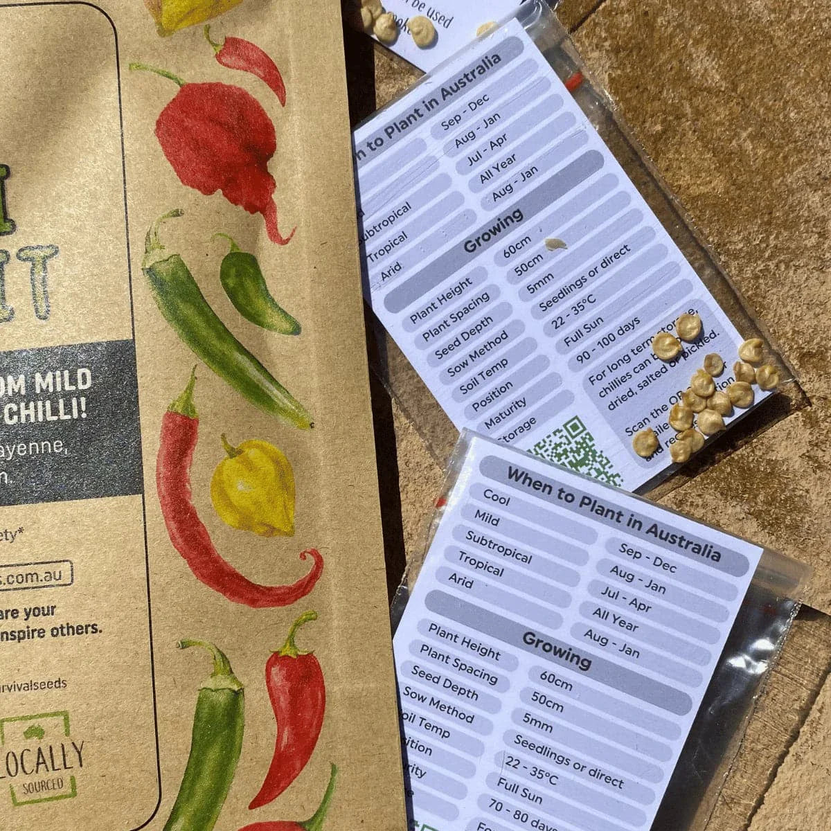Chili Seeds kit information