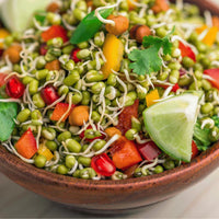 Fresh Sprouted Rainbow Salad