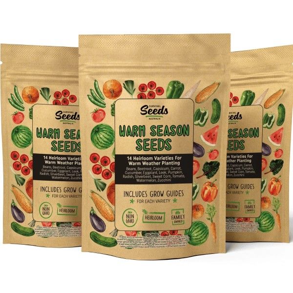 Spring and summer vegetable seed collection for Australian gardens