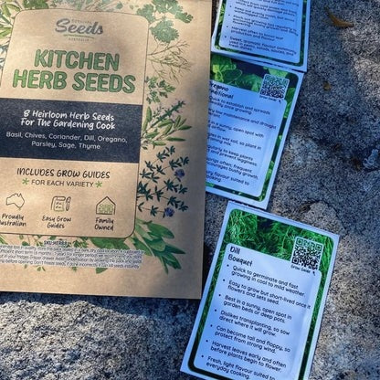 Premium kitchen herb seeds collection for fresh homegrown herbs
